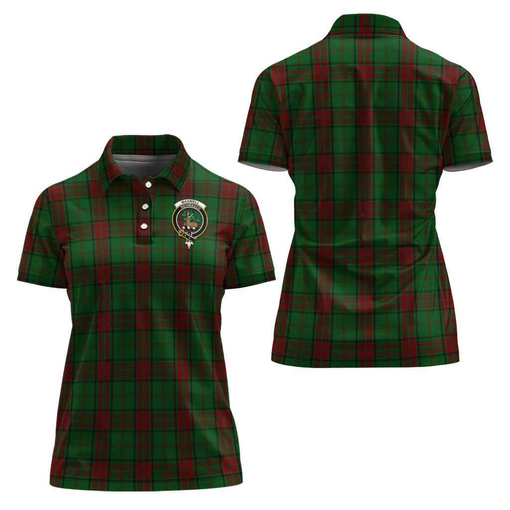 maxwell-hunting-tartan-polo-shirt-with-family-crest-for-women
