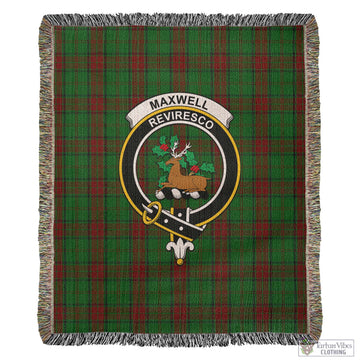 Maxwell Hunting Tartan Woven Blanket with Family Crest
