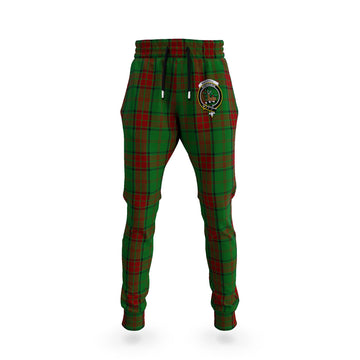 Maxwell Hunting Tartan Joggers Pants with Family Crest
