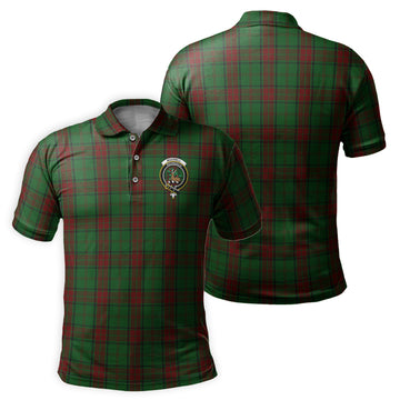 Maxwell Hunting Tartan Men's Polo Shirt with Family Crest