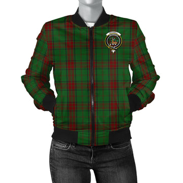 Maxwell Hunting Tartan Bomber Jacket with Family Crest