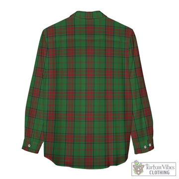 Maxwell Hunting Tartan Womens Casual Shirt with Family Crest