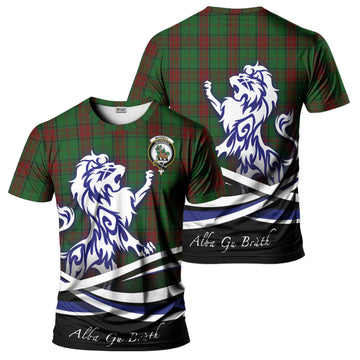 Maxwell Hunting Tartan T-Shirt with Alba Gu Brath Regal Lion Emblem