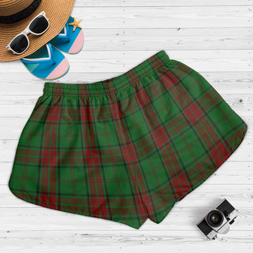 Maxwell Hunting Tartan Womens Shorts with Family Crest