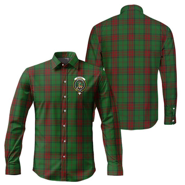 Maxwell Hunting Tartan Long Sleeve Button Up Shirt with Family Crest