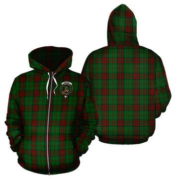 Maxwell Hunting Tartan Hoodie with Family Crest