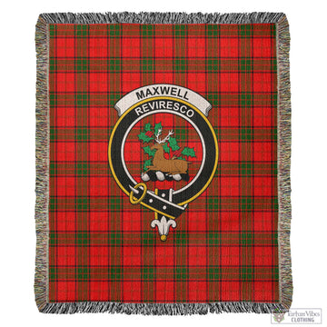 Maxwell Modern Tartan Woven Blanket with Family Crest