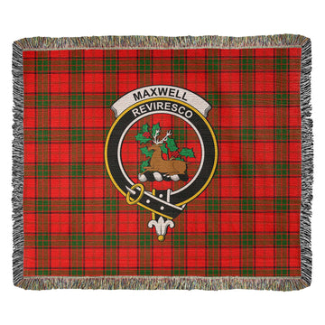 Maxwell Modern Tartan Woven Blanket with Family Crest