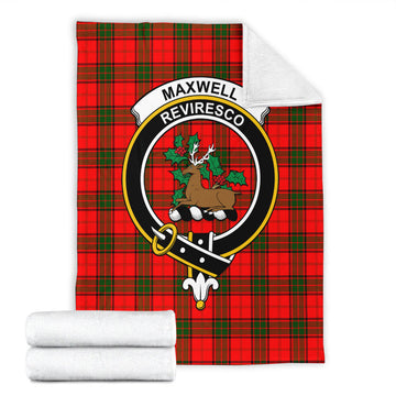 Maxwell Modern Tartan Blanket with Family Crest