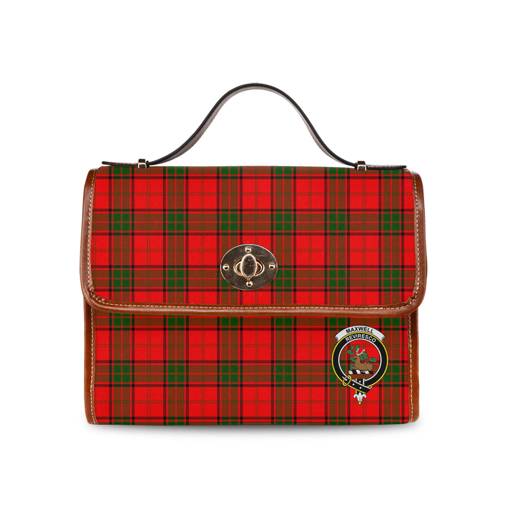 maxwell-modern-tartan-leather-strap-waterproof-canvas-bag-with-family-crest