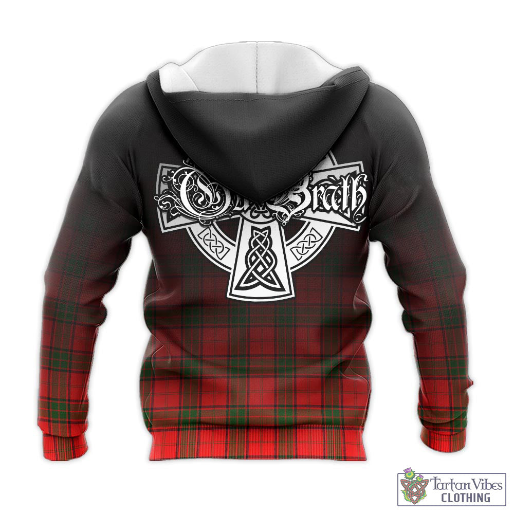 Tartan Vibes Clothing Maxwell Modern Tartan Knitted Hoodie Featuring Alba Gu Brath Family Crest Celtic Inspired