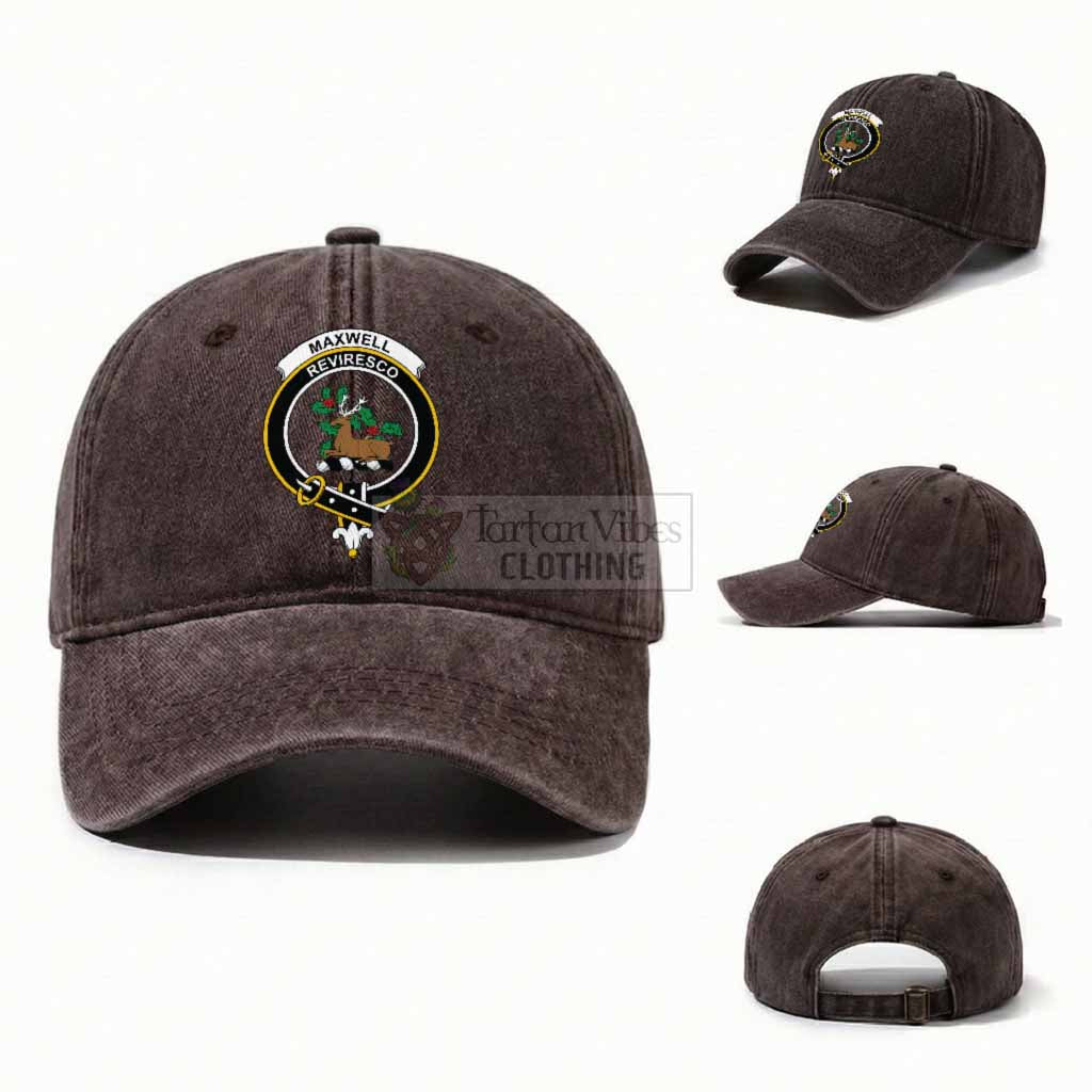 Maxwell Scottish Clan Crest Washed Baseball Cap