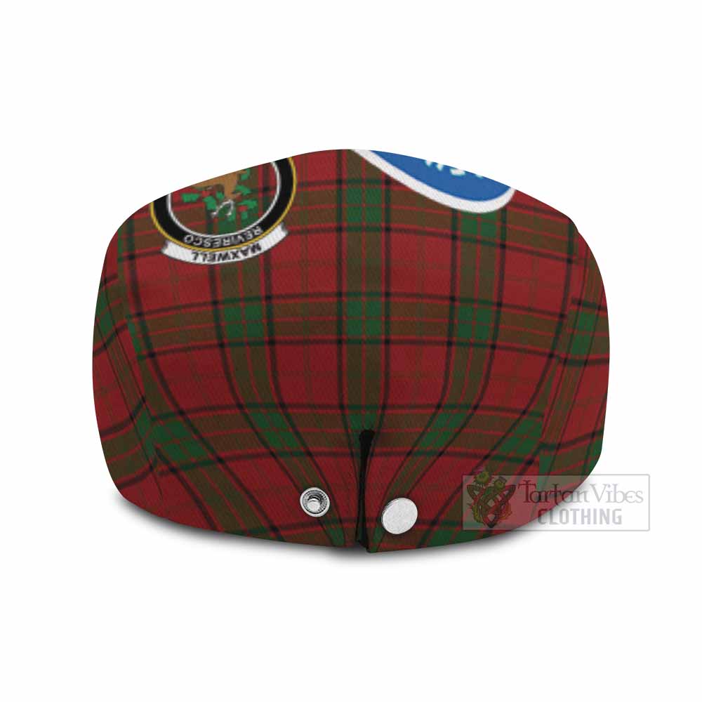 Maxwell Scottish Heilan Coo Tartan Crest Flat Cap, Jeff Cap - Tartan Vibes Clothing