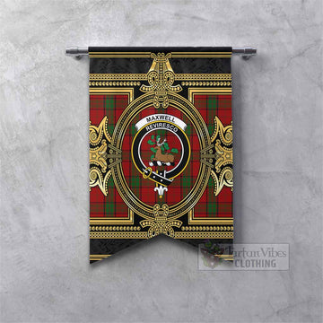 Maxwell Scottish Tartan Crest Gonfalon Royal Stylized Fishtail - Tartan Vibes Clothing