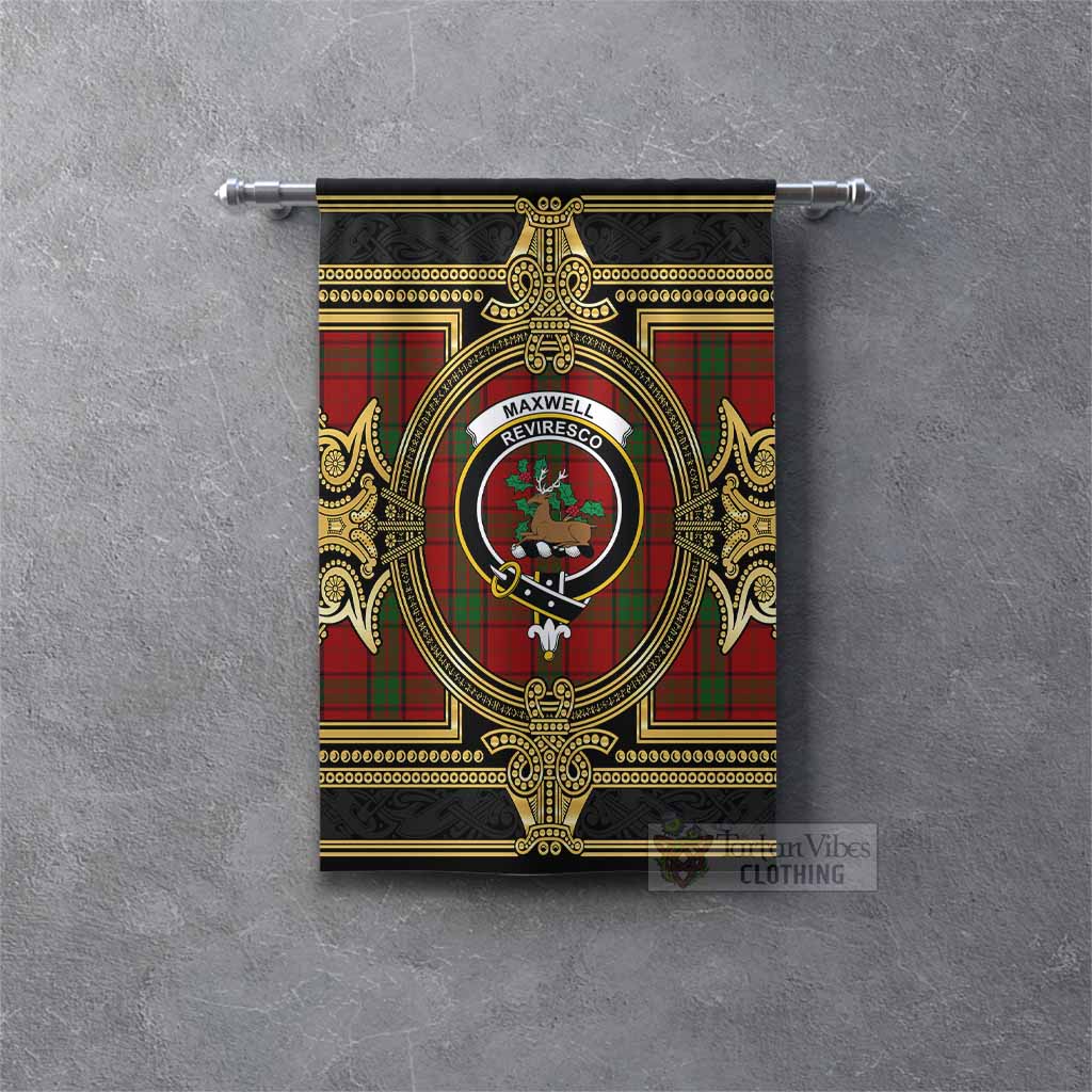 Maxwell Scottish Tartan Crest Gonfalon Royal Stylized Rectangle - Tartan Vibes Clothing