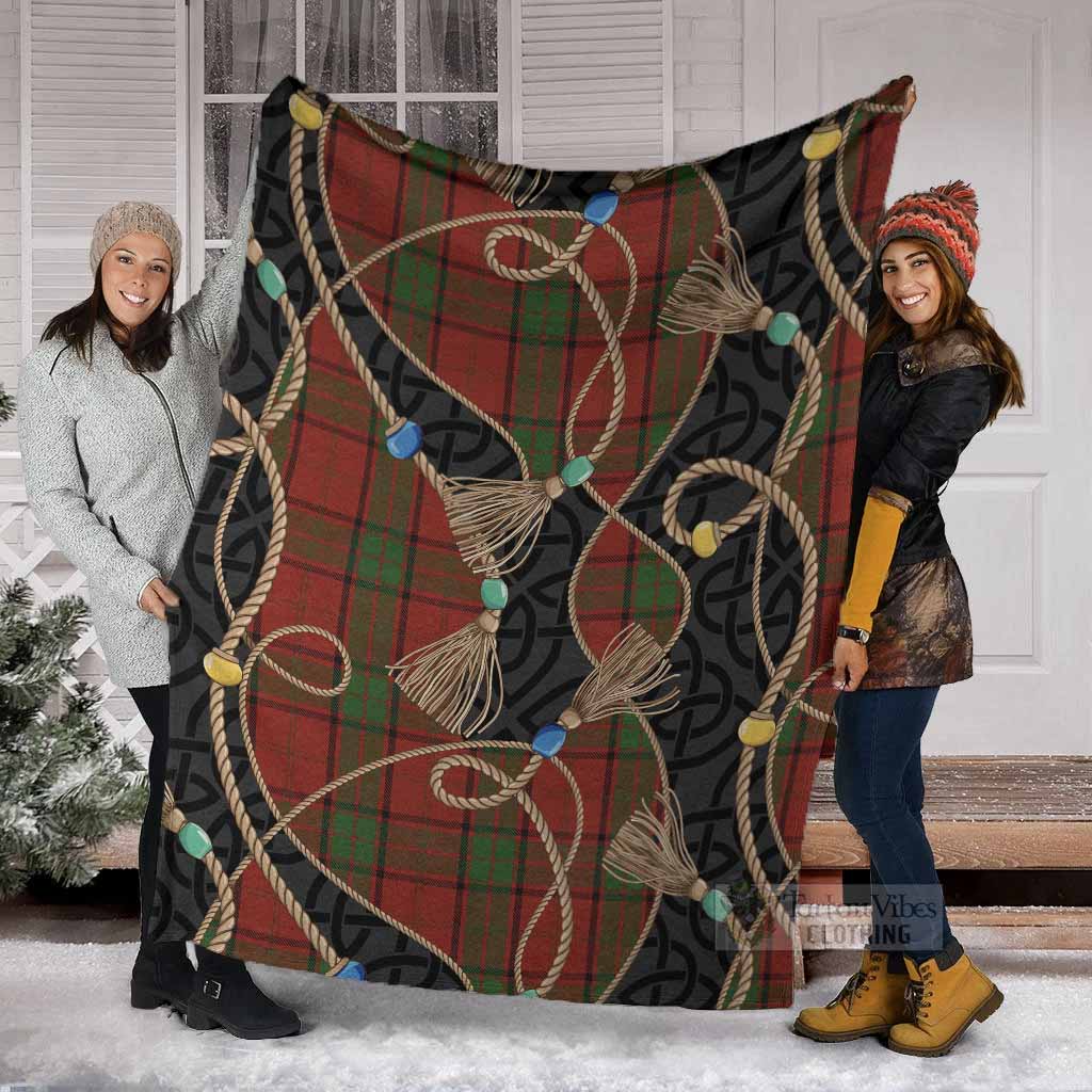 Maxwell Scottish Tartan Twisted Ropes Stylized Blanket - Tartan Vibes Clothing