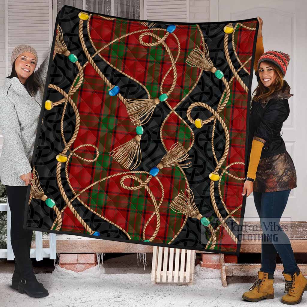 Maxwell Scottish Tartan Twisted Ropes Stylized Premium Quilt - Tartan Vibes Clothing