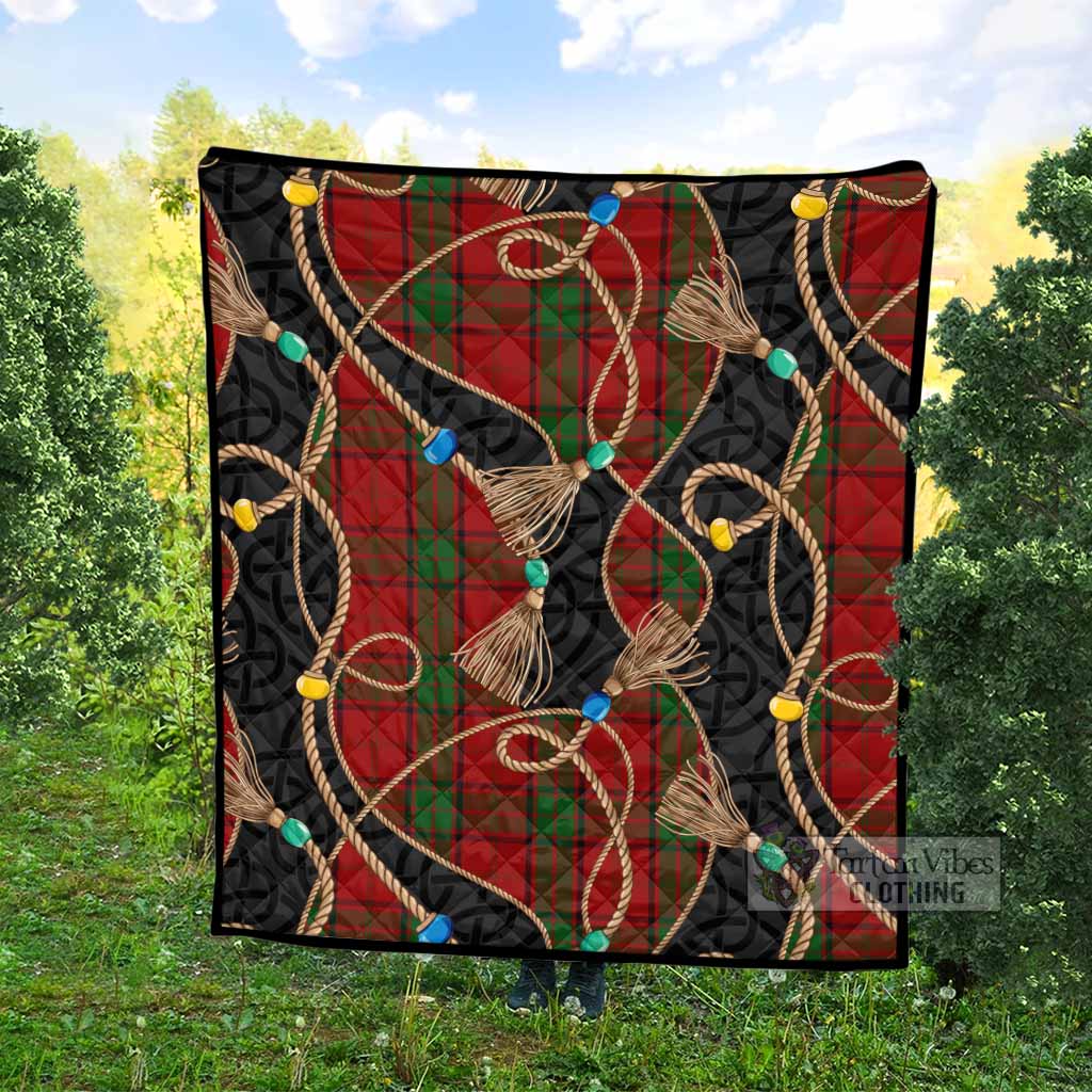 Maxwell Scottish Tartan Twisted Ropes Stylized Premium Quilt - Tartan Vibes Clothing