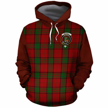Maxwell Tartan Accent Cotton Hoodie with Family Crest