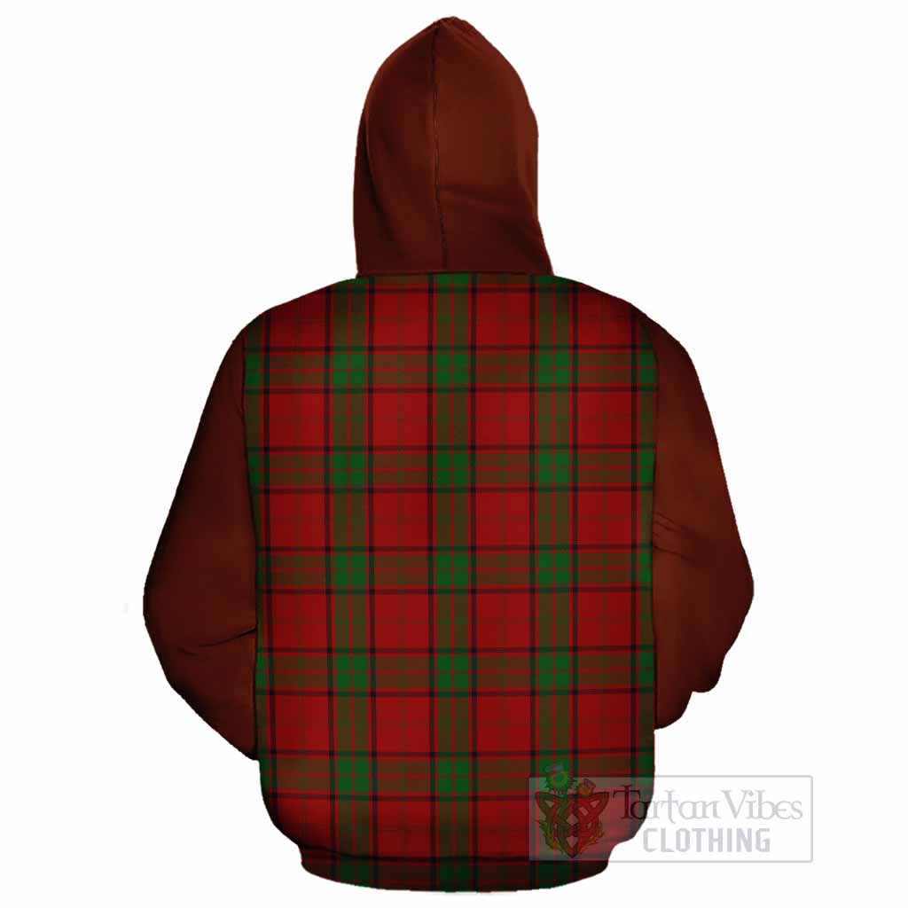 Maxwell Tartan Accent Cotton Hoodie with Family Crest