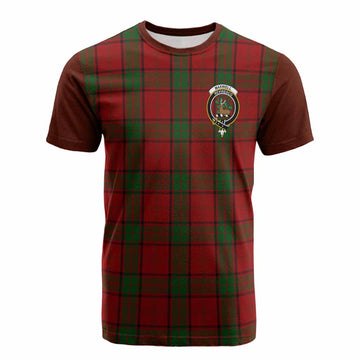 Maxwell Tartan Accent Cotton T-shirt with Family Crest