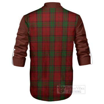 Maxwell Tartan Accent Ghillie Shirt with Family Crest