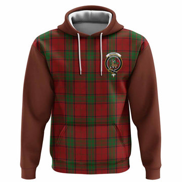 Maxwell Tartan Accent Hoodie with Family Crest