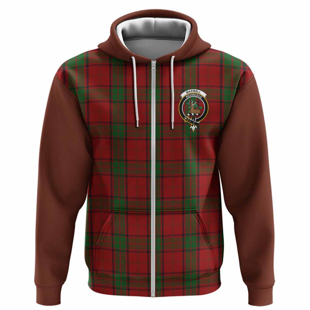 Maxwell Tartan Accent Hoodie with Family Crest