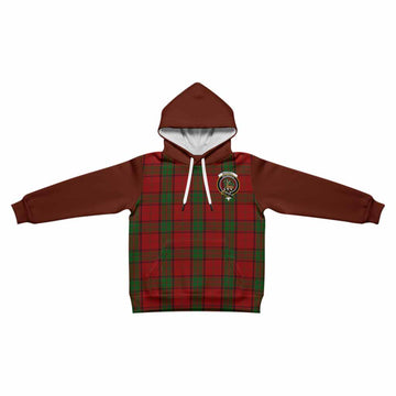 Maxwell Tartan Accent Kid Hoodie with Family Crest