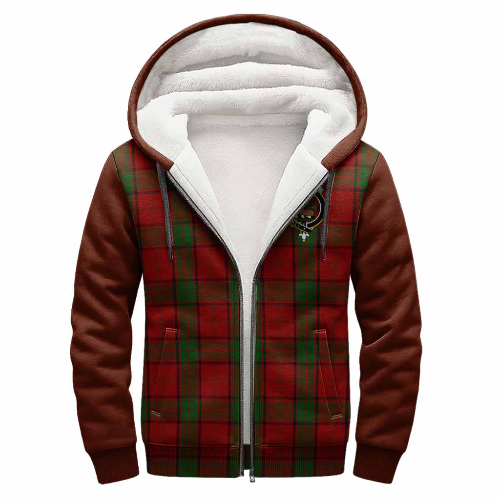 Maxwell Tartan Accent Sherpa Hoodie with Family Crest