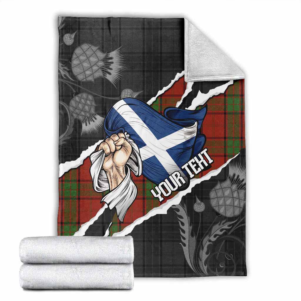 Maxwell Tartan Blanket Hands with Scotland National Flags X-Large 59 x 79 inches 150 x 200 cm - Tartan Vibes Clothing