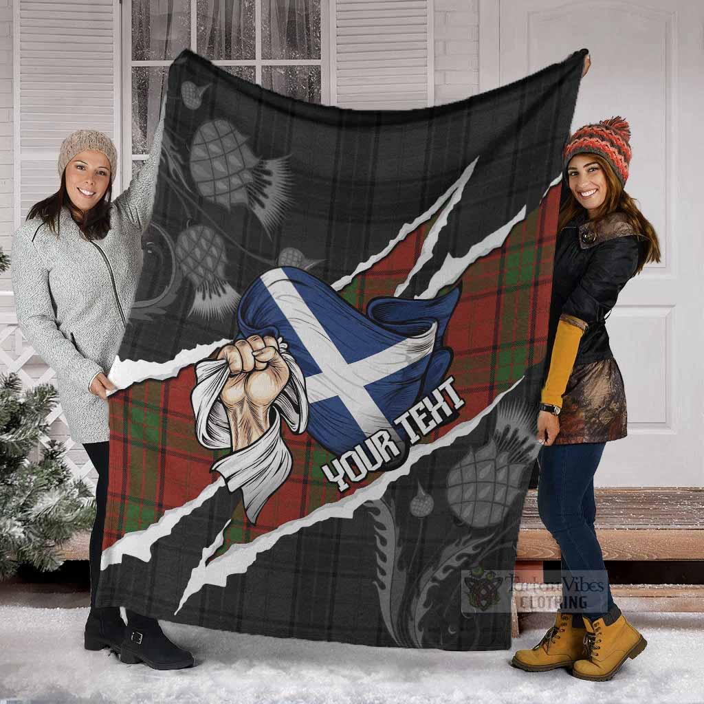 Maxwell Tartan Blanket Hands with Scotland National Flags - Tartan Vibes Clothing