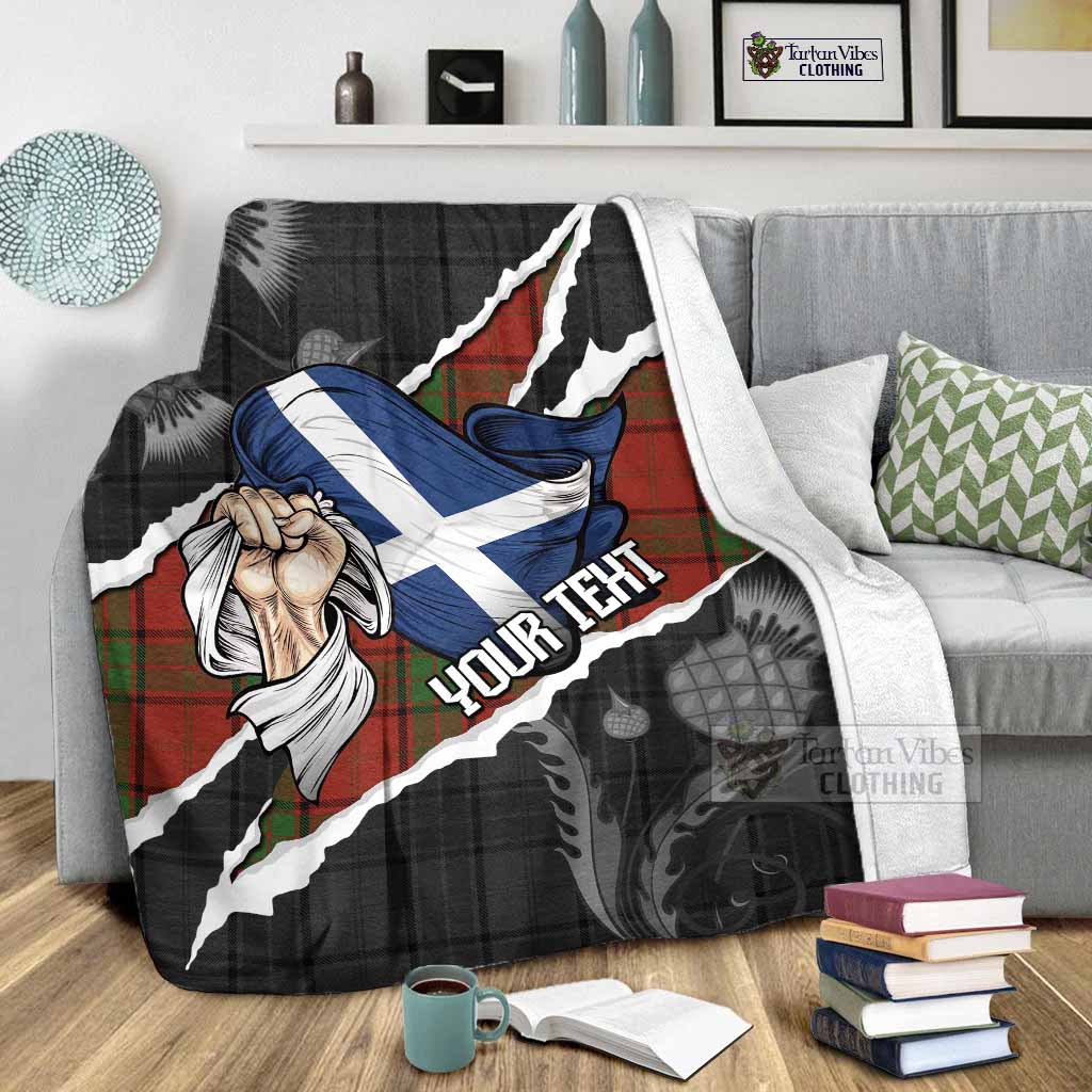 Maxwell Tartan Blanket Hands with Scotland National Flags - Tartan Vibes Clothing