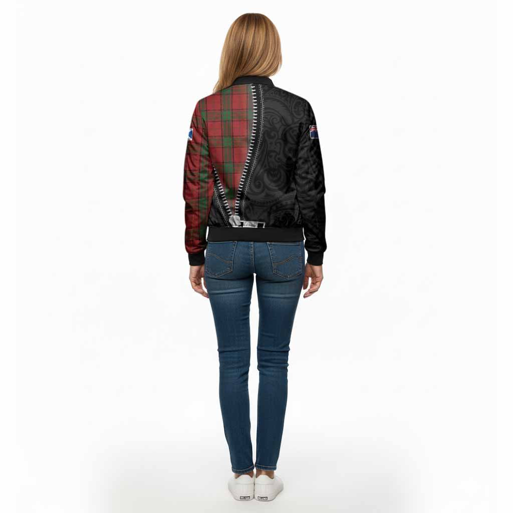 Maxwell Tartan Bomber Jacket New Zealand Pattern Unique Zipper Stylized