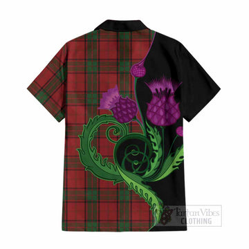 Maxwell Tartan Cotton Hawaiian Shirt Traditional Scottish Thistle