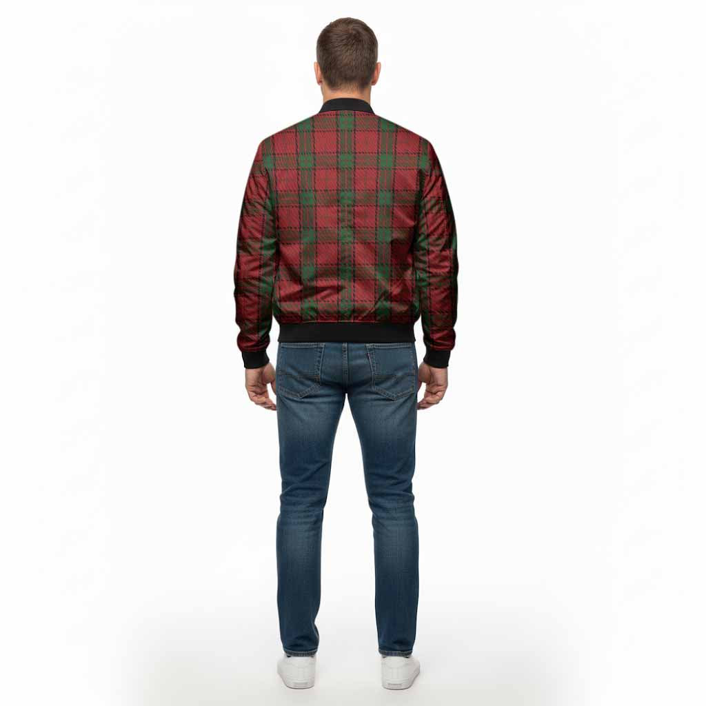 Maxwell Tartan Crest Bomber Jacket Ferocious Lion Style