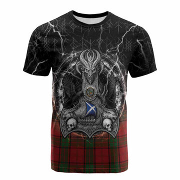 Maxwell Tartan Crest Cotton T-shirt Celtic Odin's Raven Legacy