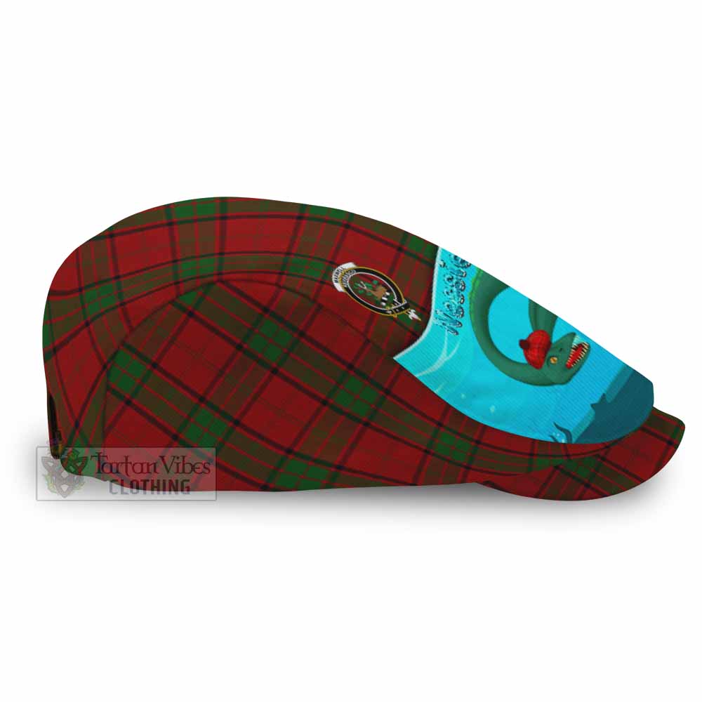 Maxwell Tartan Crest Flat Cap, Jeff Cap Nessie Under Water