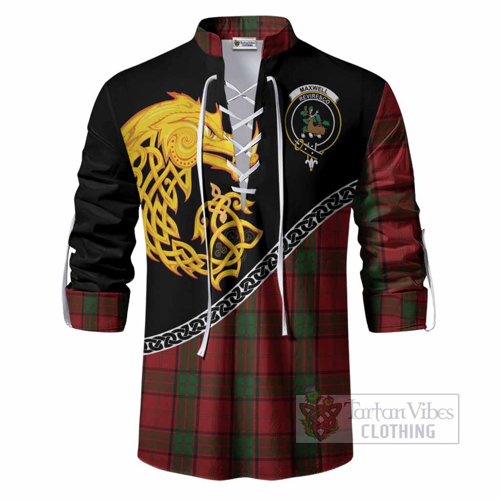 Maxwell Tartan Crest Ghillie Shirt Legendary Dragon Knot Half Style