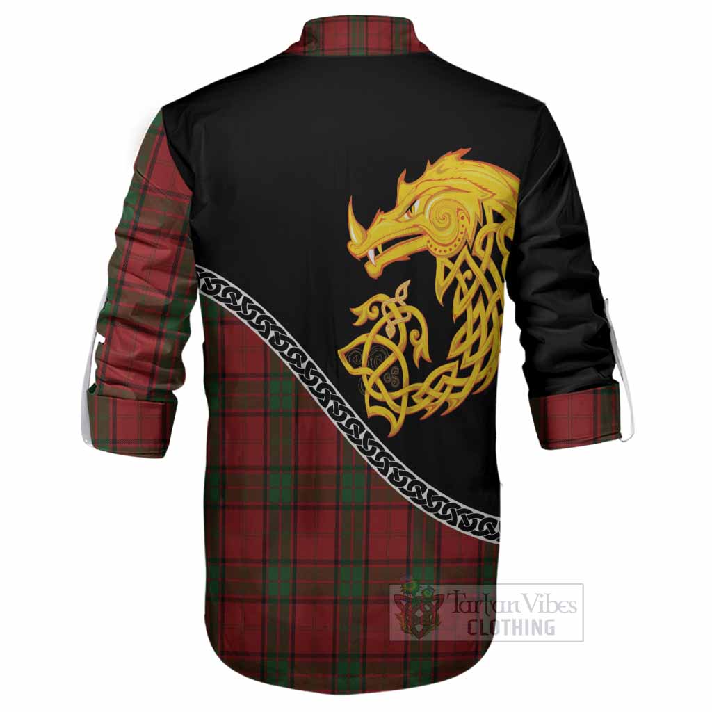 Maxwell Tartan Crest Ghillie Shirt Legendary Dragon Knot Half Style