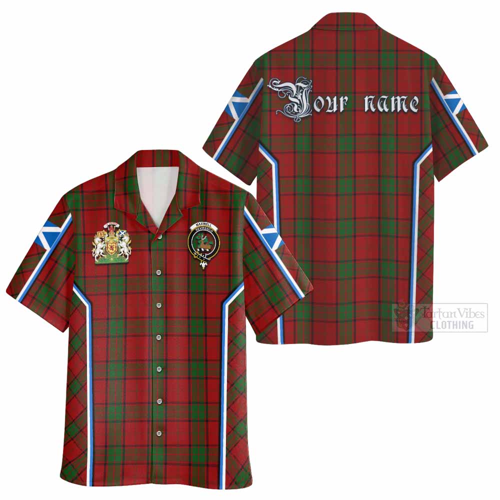 Maxwell Tartan Crest Hawaiian Shirt Scotland Coat of Arm Flag Style - Tartan Vibes Clothing