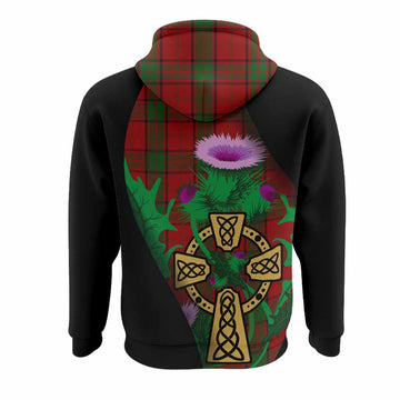 Maxwell Tartan Crest Hoodie Celtic Cross Thistle Flowers
