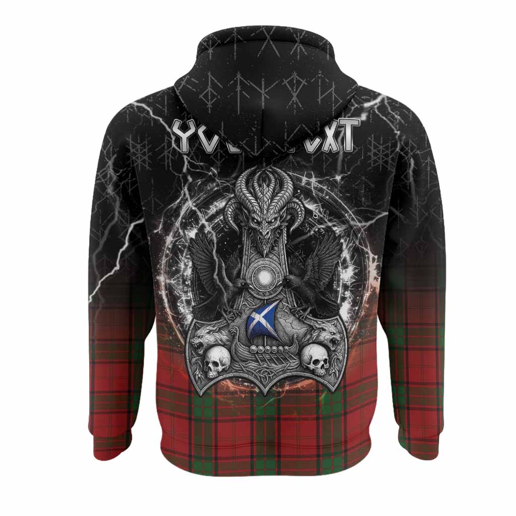 Maxwell Tartan Crest Hoodie Celtic Odin's Raven Legacy