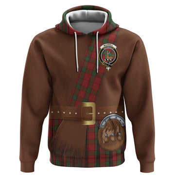 Maxwell Tartan Crest Hoodie Kilt Costume Style