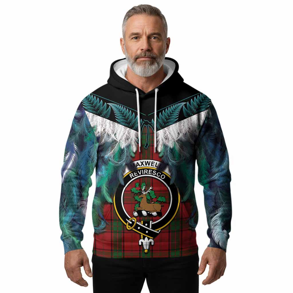 Maxwell Tartan Crest Hoodie New Zealand Maori Korowai Cloak