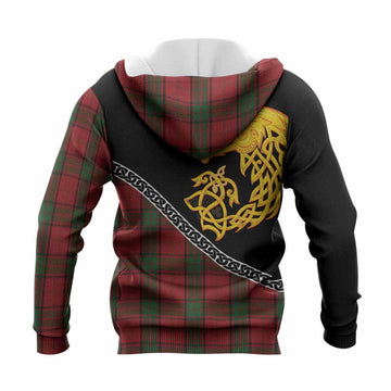 Maxwell Tartan Crest Knitted Hoodie Legendary Dragon Knot Half Style
