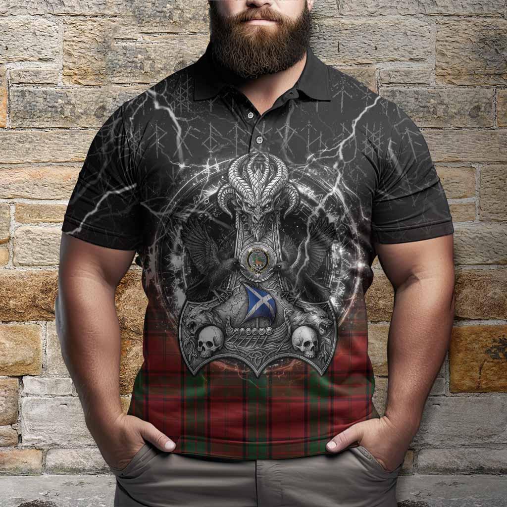 Maxwell Tartan Crest Polo Shirt Celtic Odin's Raven Legacy