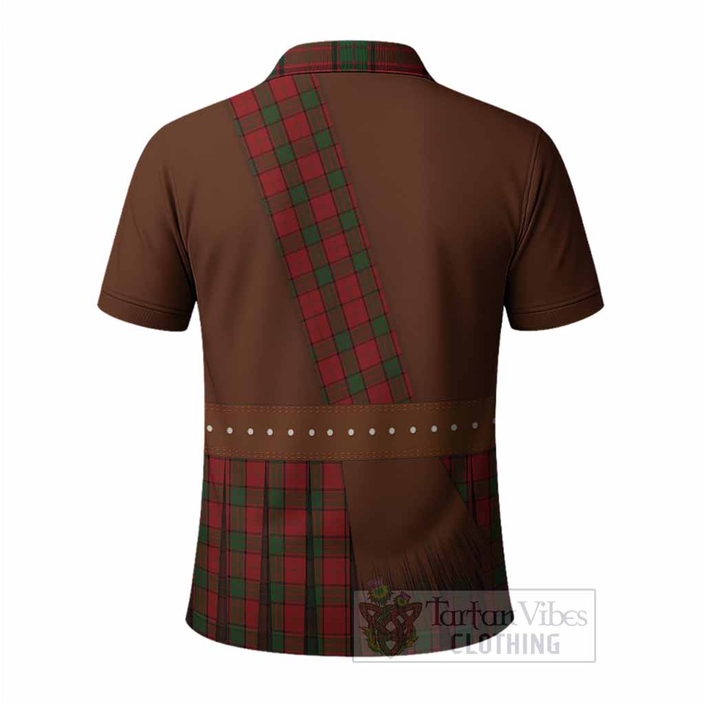 Maxwell Tartan Crest Polo Shirt Kilt Costume Style