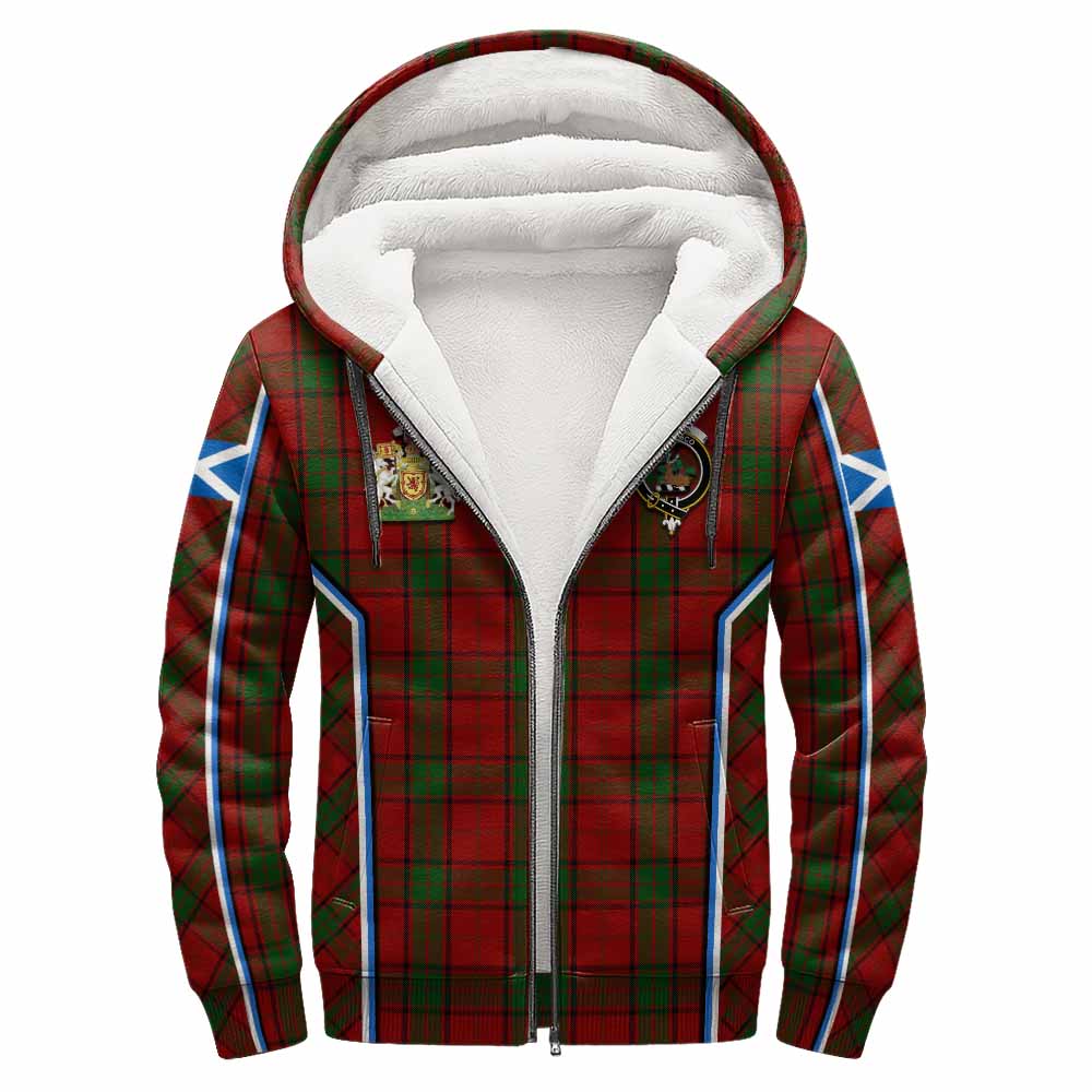 Maxwell Tartan Crest Sherpa Hoodie Scotland Coat of Arm Flag Style - Tartan Vibes Clothing