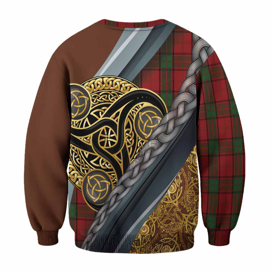 Maxwell Tartan Crest Sweatshirt Scottish Triskele Celtic